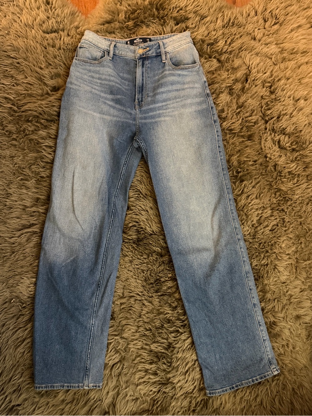 Hollister Light Blue Straight Leg Jeans